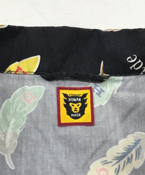 HUMAN MADE（ヒューマンメイド）HUMAN MADE (ヒューマンメイド) フェザーアロハシャツ/半袖シャツ ブラック サイズ:XXLの古着・服飾アイテム