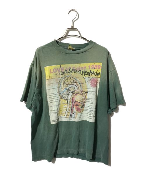 SAINT MICHAEL（セントマイケル）SAINT MICHAEL (セントマイケル) Cactus Plant Flea Market (カクタスプラントフリーマーケット) プリントTシャツ グリーン サイズ:XLの古着・服飾アイテム