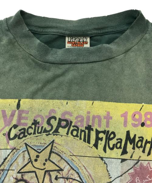 SAINT MICHAEL（セントマイケル）SAINT MICHAEL (セントマイケル) Cactus Plant Flea Market (カクタスプラントフリーマーケット) プリントTシャツ グリーン サイズ:XLの古着・服飾アイテム