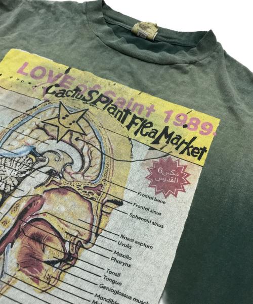 SAINT MICHAEL（セントマイケル）SAINT MICHAEL (セントマイケル) Cactus Plant Flea Market (カクタスプラントフリーマーケット) プリントTシャツ グリーン サイズ:XLの古着・服飾アイテム