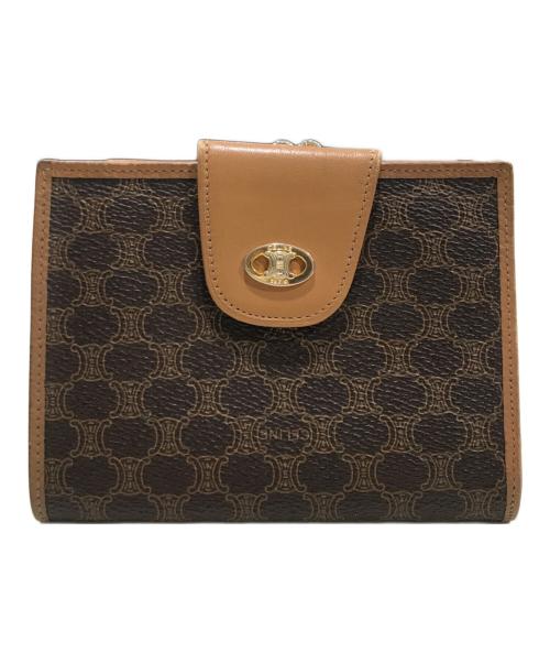 CELINE（セリーヌ）CELINE (セリーヌ) トリオンフ2つ折り財布 ブラウンの古着・服飾アイテム