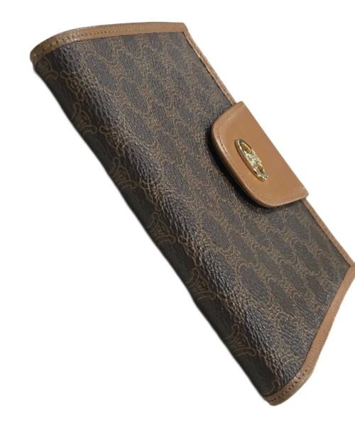 CELINE（セリーヌ）CELINE (セリーヌ) トリオンフ2つ折り財布 ブラウンの古着・服飾アイテム