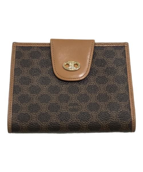 CELINE（セリーヌ）CELINE (セリーヌ) トリオンフ2つ折り財布 ブラウンの古着・服飾アイテム