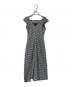 HER LIP TO (ハーリップトゥ) French Chic Gingham Dress/フレンチスリーブワンピース ブラック×ホワイト サイズ:S：12000円