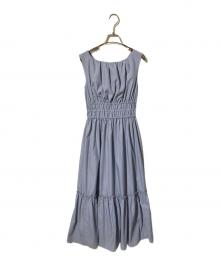 HER LIP TO（ハーリップトゥ）の古着「Riviera Double Bow Dress」｜ブルー
