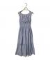 Her lip to（ハーリップトゥ）の古着「Riviera Double Bow Dress」｜ブルー