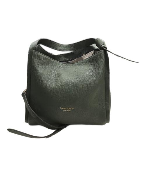 Kate Spade（ケイトスペード）Kate Spade (ケイトスペード) ノット ミディアム クロスボディ トート グリーンの古着・服飾アイテム
