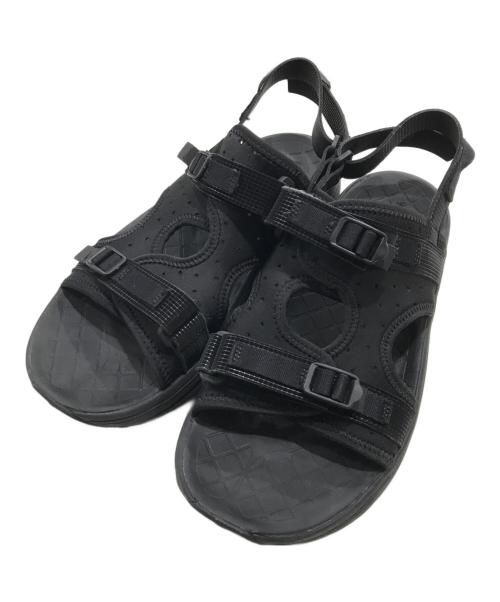 WHITE MOUNTAINEERING（ホワイトマウンテ二アニング）WHITE MOUNTAINEERING (ホワイトマウンテ二アニング) ring footwear コラボリカバリーサンダル ブラック サイズ:US10/UK9/EU44の古着・服飾アイテム