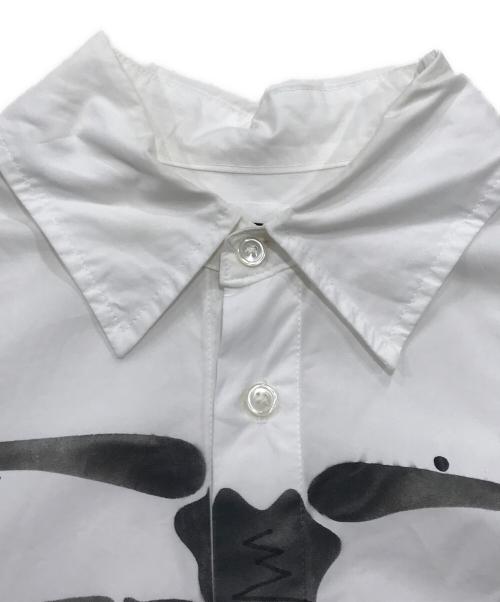DISCOVERED（ディスカバード）DISCOVERED (ディスカバード) BONE AIR BRUSH SHIRTS/長袖シャツ ホワイト サイズ:3の古着・服飾アイテム