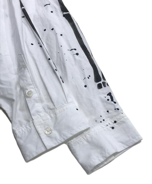 DISCOVERED（ディスカバード）DISCOVERED (ディスカバード) BONE AIR BRUSH SHIRTS/長袖シャツ ホワイト サイズ:3の古着・服飾アイテム