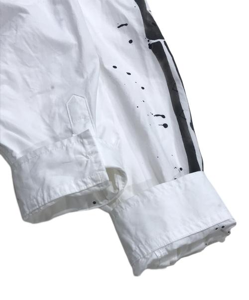 DISCOVERED（ディスカバード）DISCOVERED (ディスカバード) BONE AIR BRUSH SHIRTS/長袖シャツ ホワイト サイズ:3の古着・服飾アイテム