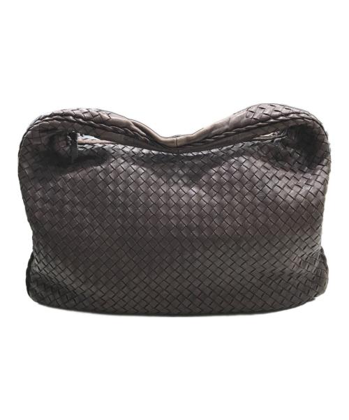 BOTTEGA VENETA（ボッテガベネタ）BOTTEGA VENETA (ボッテガベネタ) イントレチャートホーボーワンショルダーバッグ ブラウンの古着・服飾アイテム