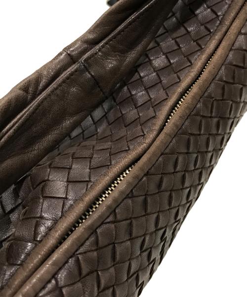 BOTTEGA VENETA（ボッテガベネタ）BOTTEGA VENETA (ボッテガベネタ) イントレチャートホーボーワンショルダーバッグ ブラウンの古着・服飾アイテム