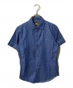 Vivienne Westwood manヴィヴィアン ウェストウッド マン）の古着「スモールオーブワッペンS/Sシャツ/半袖シャツ」｜ブルー