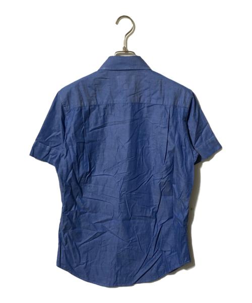 Vivienne Westwood man（ヴィヴィアン ウェストウッド マン）Vivienne Westwood man (ヴィヴィアン ウェストウッド マン) スモールオーブワッペンS/Sシャツ/半袖シャツ ブルー サイズ:46の古着・服飾アイテム