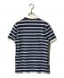 FRED PERRY (フレッドペリー) ボーダーポロシャツ/半袖ポロシャツ ネイビー×ホワイト サイズ:M：5000円