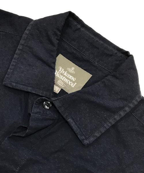 Vivienne Westwood man（ヴィヴィアン ウェストウッド マン）Vivienne Westwood man (ヴィヴィアン ウェストウッド マン) 比翼シャツ/長袖シャツ ネイビー サイズ:46の古着・服飾アイテム