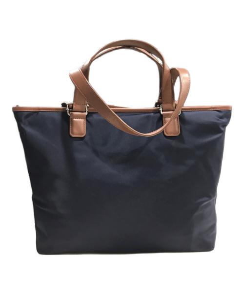 FURLA（フルラ）FURLA (フルラ) トートバッグ ネイビー×ブラックの古着・服飾アイテム