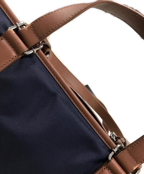 FURLA（フルラ）FURLA (フルラ) トートバッグ ネイビー×ブラックの古着・服飾アイテム
