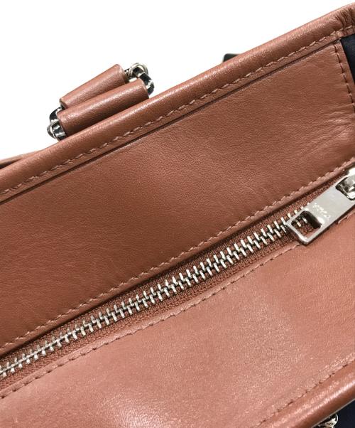 FURLA（フルラ）FURLA (フルラ) トートバッグ ネイビー×ブラックの古着・服飾アイテム