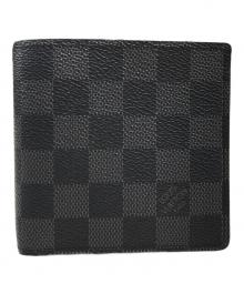 LOUIS VUITTON（ルイ ヴィトン）の古着「2つ折り財布」｜ネイビー