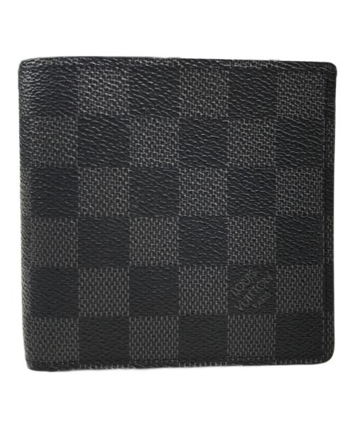 LOUIS VUITTON（ルイ ヴィトン）LOUIS VUITTON (ルイ ヴィトン) 2つ折り財布 ネイビーの古着・服飾アイテム