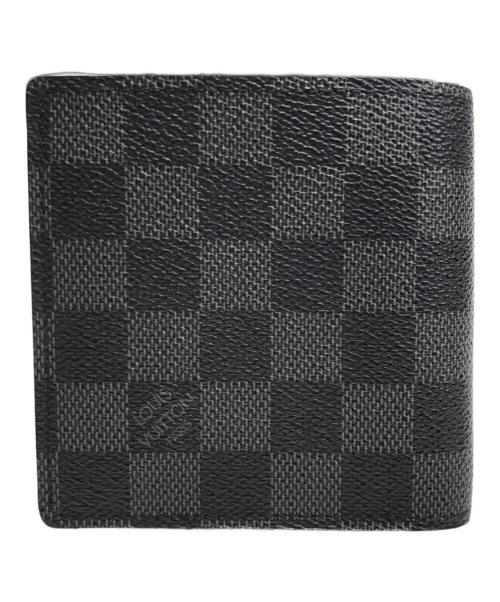 LOUIS VUITTON（ルイ ヴィトン）LOUIS VUITTON (ルイ ヴィトン) 2つ折り財布 ネイビーの古着・服飾アイテム