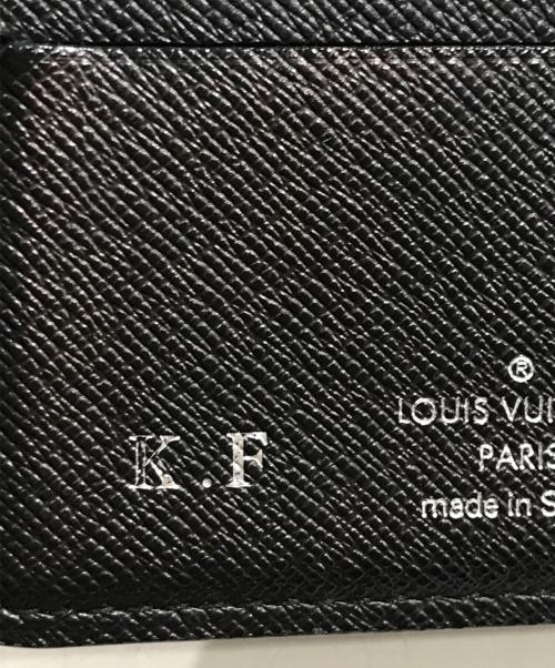 LOUIS VUITTON（ルイ ヴィトン）LOUIS VUITTON (ルイ ヴィトン) 2つ折り財布 ネイビーの古着・服飾アイテム