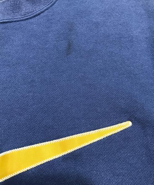 NIKE（ナイキ）NIKE (ナイキ) 90’S ビッグスウォッシュロゴスウェット ネイビー×ゴールド サイズ:Mの古着・服飾アイテム