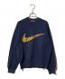 NIKE（ナイキ）の古着「90’S ビッグスウォッシュロゴスウェット」｜ネイビー×ゴールド