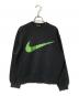 NIKE（ナイキ）の古着「90’S ビッグスウォッシュロゴスウェット」｜ブラック