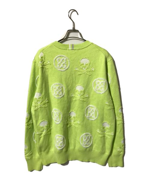 G/FORE（ジーフォア）G/FORE (ジーフォア) ジャガードクルーネックニット グリーン サイズ:XLの古着・服飾アイテム