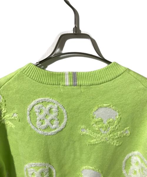 G/FORE（ジーフォア）G/FORE (ジーフォア) ジャガードクルーネックニット グリーン サイズ:XLの古着・服飾アイテム