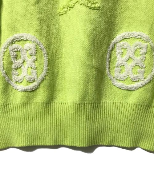 G/FORE（ジーフォア）G/FORE (ジーフォア) ジャガードクルーネックニット グリーン サイズ:XLの古着・服飾アイテム