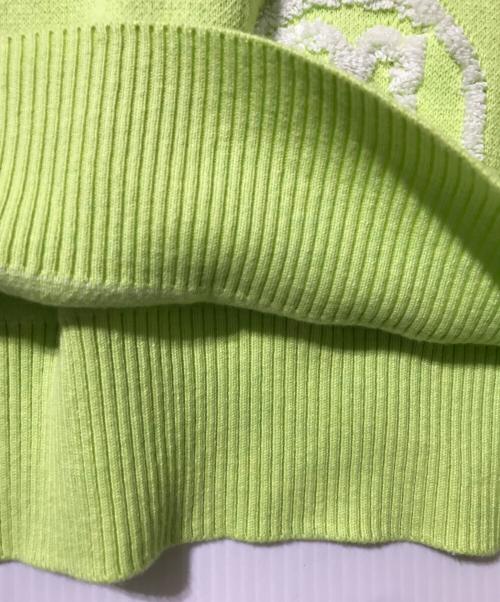 G/FORE（ジーフォア）G/FORE (ジーフォア) ジャガードクルーネックニット グリーン サイズ:XLの古着・服飾アイテム