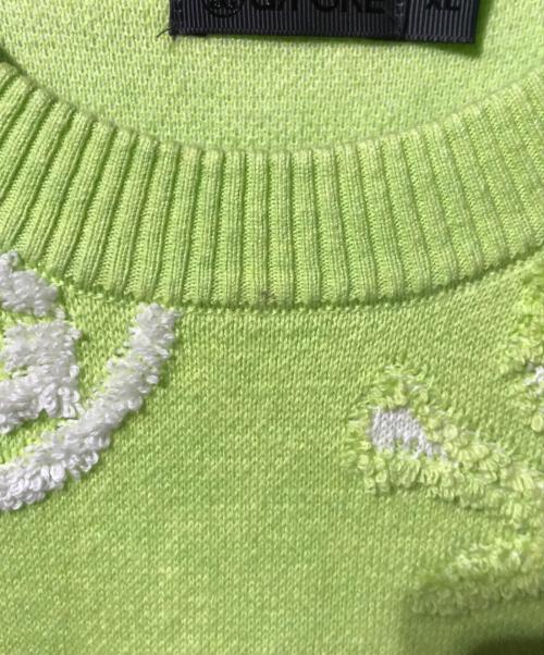 G/FORE（ジーフォア）G/FORE (ジーフォア) ジャガードクルーネックニット グリーン サイズ:XLの古着・服飾アイテム