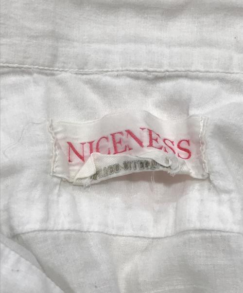 NICENESS（ナイスネス）NICENESS (ナイスネス) 半袖シャツ ホワイト サイズ:Mの古着・服飾アイテム