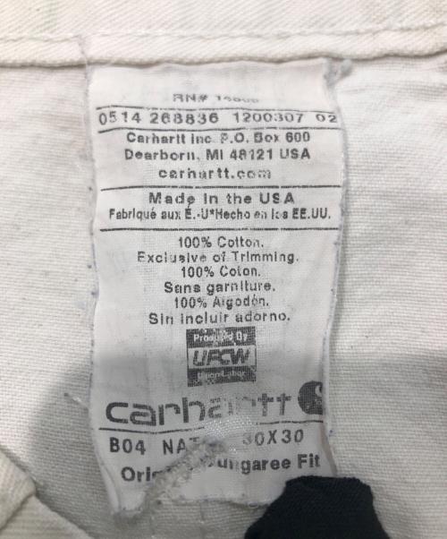 CarHartt（カーハート）CarHartt (カーハート) ダブルニーペインターパンツ ホワイト サイズ:30×30の古着・服飾アイテム