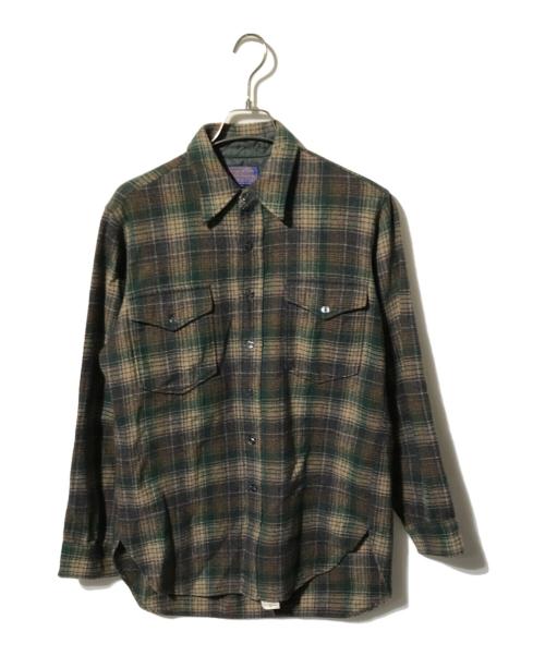 PENDLETON（ペンドルトン）PENDLETON (ペンドルトン) ウールチェックシャツ/長袖シャツ グリーン サイズ:15 1/2の古着・服飾アイテム