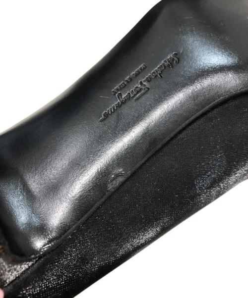 Salvatore Ferragamo（サルヴァトーレ フェラガモ）Salvatore Ferragamo (サルヴァトーレ フェラガモ) ヒールパンプス ブラック サイズ:6 １/2の古着・服飾アイテム