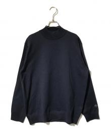 DESCENTE ALLTERRAIN（デザイント オルテライン）の古着「ハイネックニット」｜ネイビー