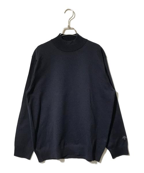 DESCENTE ALLTERRAIN（デザイント オルテライン）DESCENTE ALLTERRAIN (デザイント オルテライン) ハイネックニット ネイビー サイズ:Lの古着・服飾アイテム