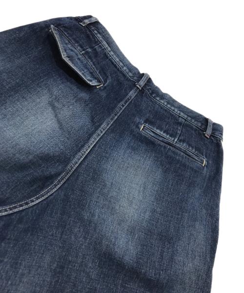 Graphpaper（グラフペーパー）Graphpaper (グラフペーパー) Selvage Denim Two Tuck Pants DARK FADE/デニムパンツ インディゴ サイズ:101cm（W40）の古着・服飾アイテム