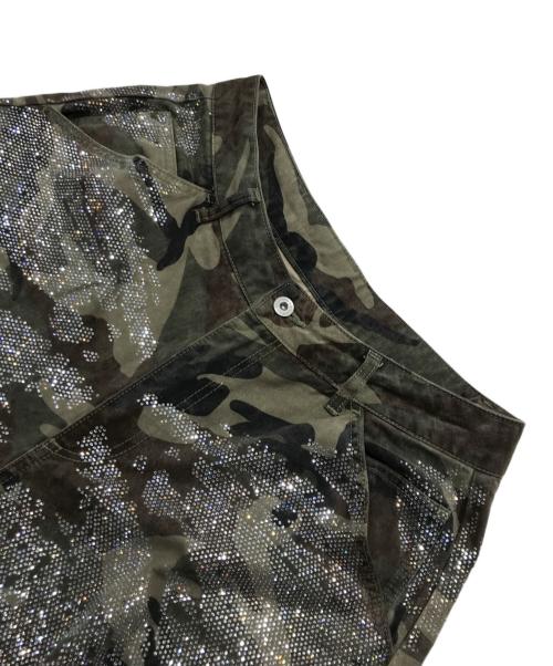 DANKE SCHON（ダンケ シェーン）DANKE SCHON (ダンケ シェーン) BAGGY JEANS/CAMO SWARO グリーン サイズ:Ｍの古着・服飾アイテム