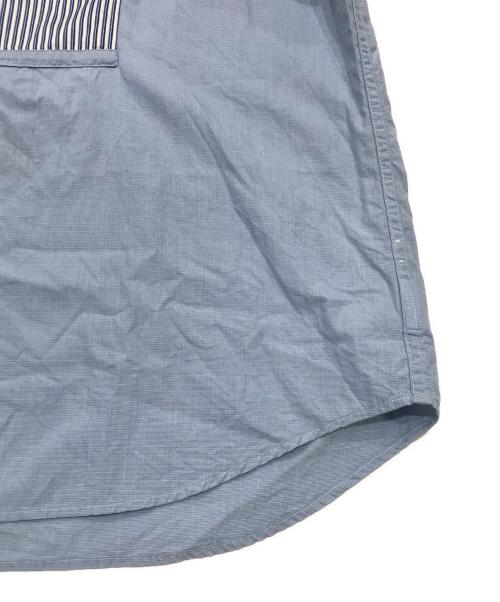 POLO RALPH LAUREN（ポロ・ラルフローレン）POLO RALPH LAUREN (ポロ・ラルフローレン) バンドカラーシャツ ブルー サイズ:Lの古着・服飾アイテム