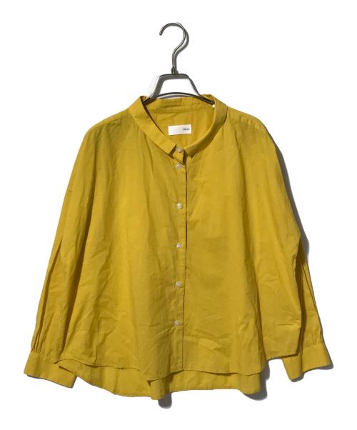 HUIS（ハウス）HUIS (ハウス) ゆるふわコットンワイドブラウス イエロー サイズ:freeの古着・服飾アイテム
