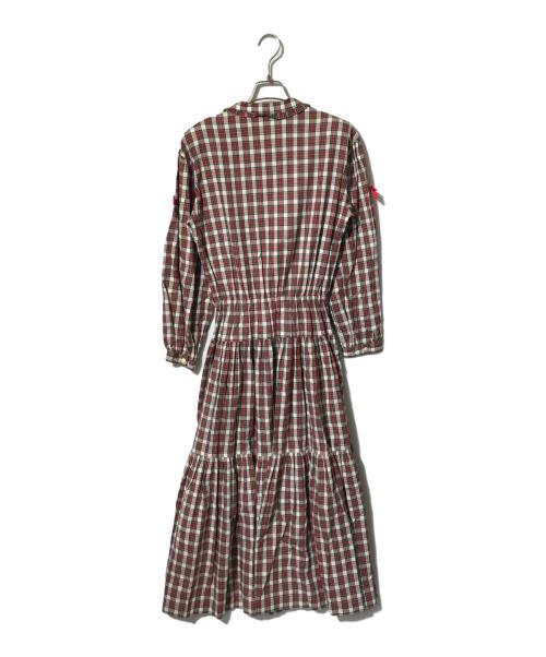 PINK HOUSE（ピンクハウス）PINK HOUSE (ピンクハウス) チェック柄ワンピース レッド サイズ:表記なしの古着・服飾アイテム