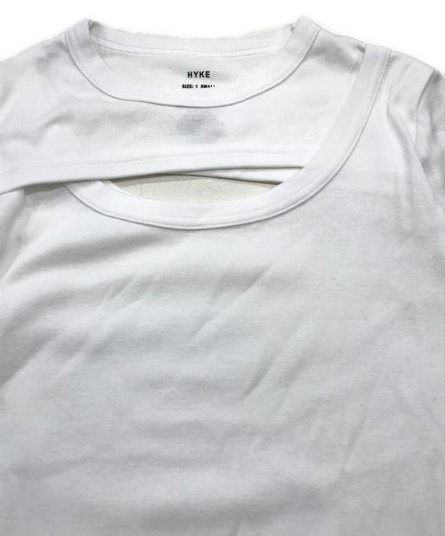 HYKE（ハイク）HYKE (ハイク) レイヤードカットソー ホワイト サイズ:Ｓの古着・服飾アイテム