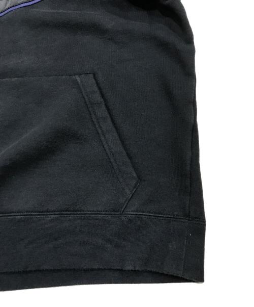 NIKE（ナイキ）NIKE (ナイキ) SUPREME (シュプリーム) Leather Applique Hooded Sweatshirt ブラック サイズ:Mの古着・服飾アイテム