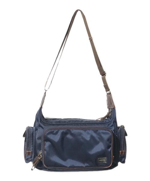 PORTER（ポーター）PORTER (ポーター) PLAN  SHOULDER BAG/ショルダーバッグ ネイビーの古着・服飾アイテム